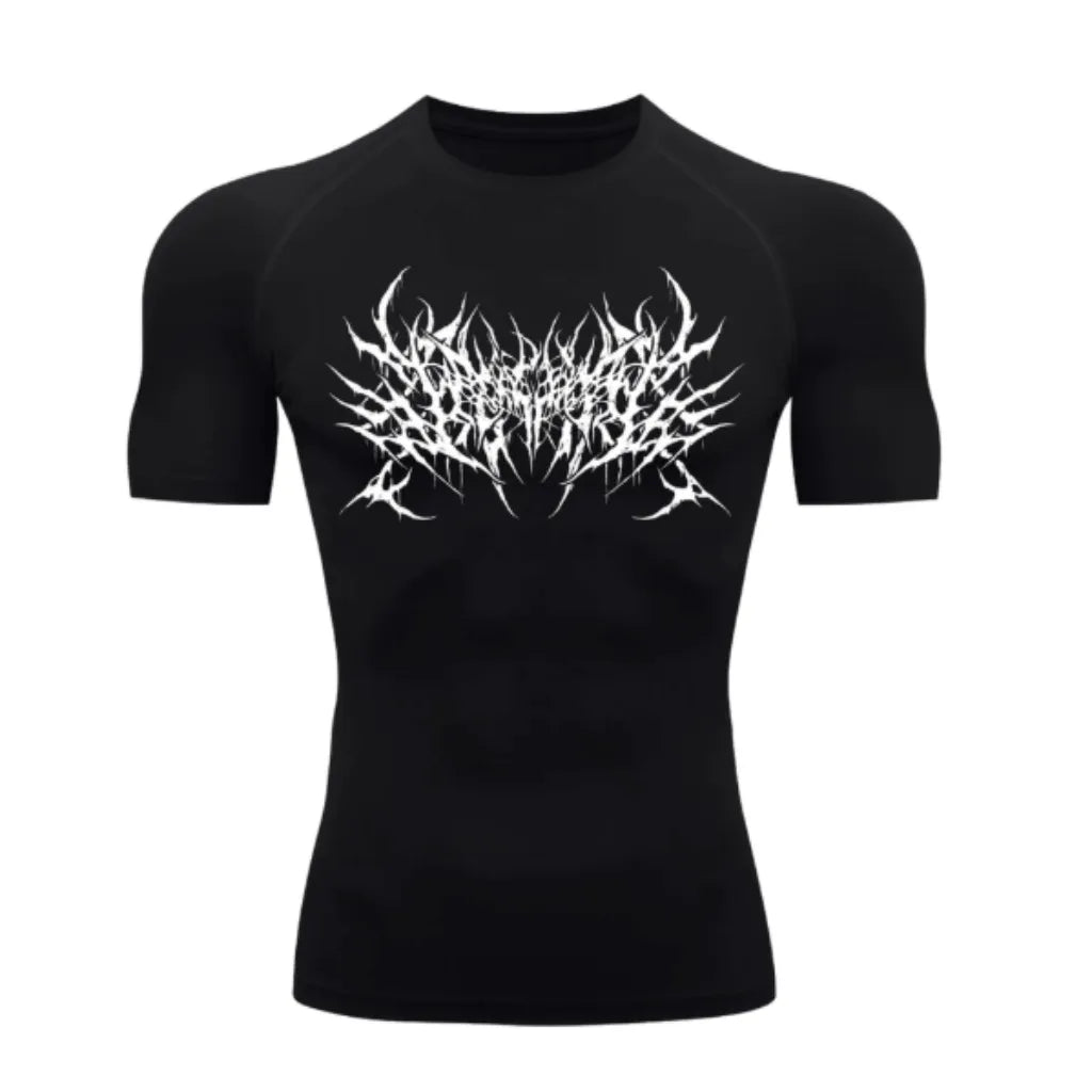 Camiseta Compressão Cyber Predator Darknes