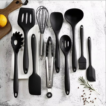 Kit Gourmet 10 Peças de Silicone para Cozinha Completa
