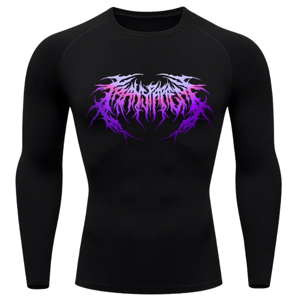 Camisa Térmica Cyber Venom Tribal Manga Longa Proteção UV 50+