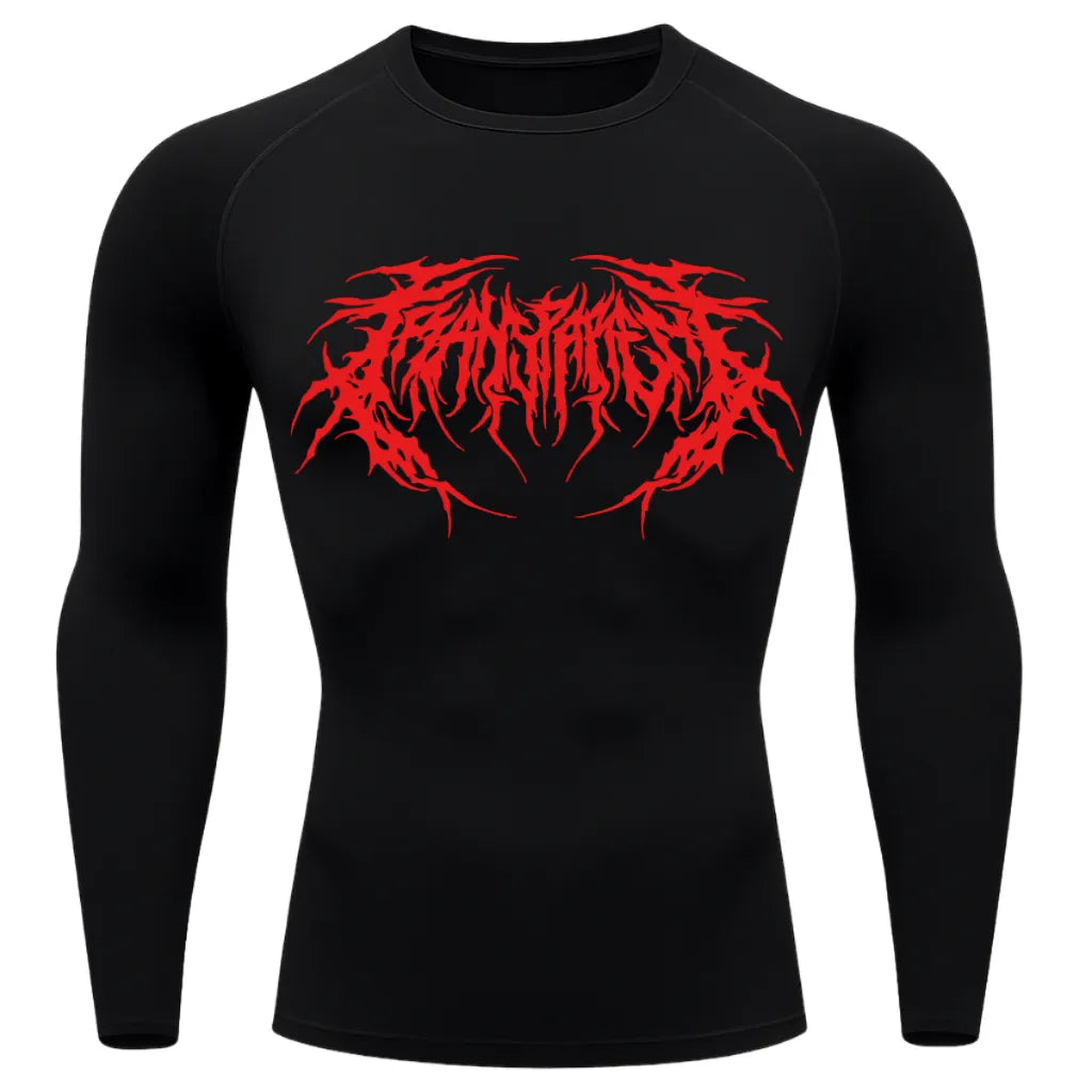 Camisa Térmica Cyber Venom Tribal Manga Longa Proteção UV 50+