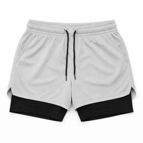 Short 2 em 1 Masculino Dry Fit com Bolso