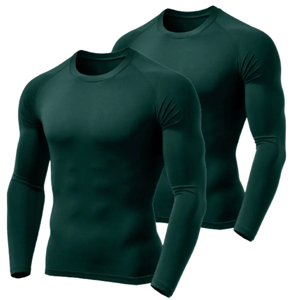 Kit 2 Camisas Térmicas Manga Longa Proteção UV 50+