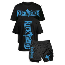 Kit Kickboxing Combat Camiseta Algodão + Short 2 em 1