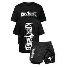 Kit Kickboxing Combat Camiseta Algodão + Short 2 em 1