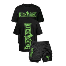 Kit Kickboxing Combat Camiseta Algodão + Short 2 em 1
