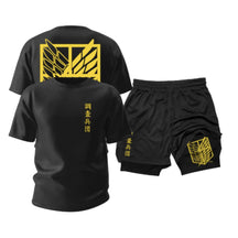 Kit Motion Fit Camiseta Algodão + Short 2 em 1