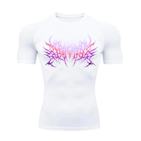 Camiseta Compressão Cyber Predator Darknes