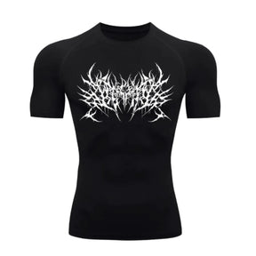 Camiseta Compressão Cyber Predator Darknes
