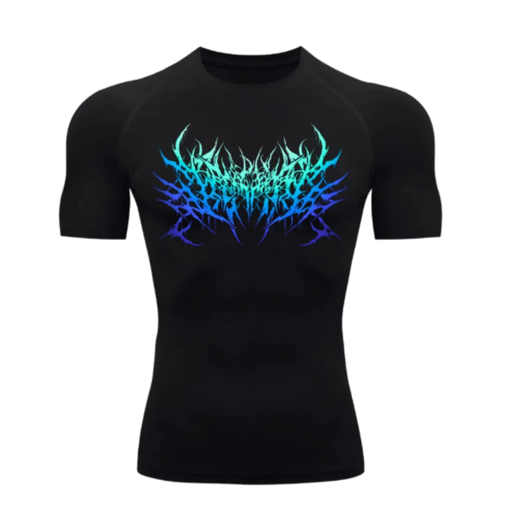 Camiseta Compressão Cyber Predator Darknes