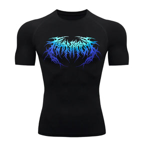 Camisa De Compressão Masculina Cyber Venom Tribal