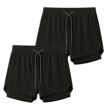 Kit 2 Shorts 2 em 1 Masculino Dry Fit com Bolso
