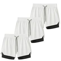 Kit 3 Shorts 2 em 1 Masculino Dry Fit com Bolso
