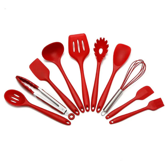 Kit Gourmet 10 Peças de Silicone para Cozinha Completa