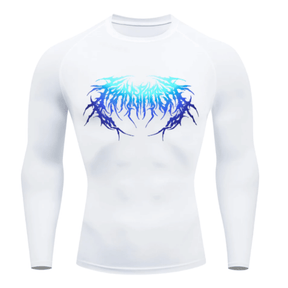 Camiseta Térmica Cyber Venom Tribal Manga Longa Proteção UV 50+