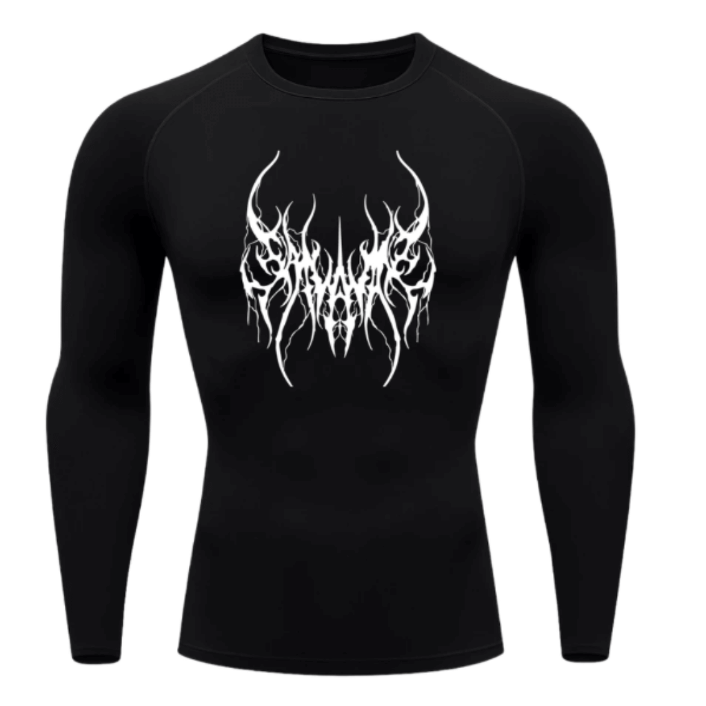 Camiseta Térmica Dark Emblem Manga Longa Proteção UV 50+