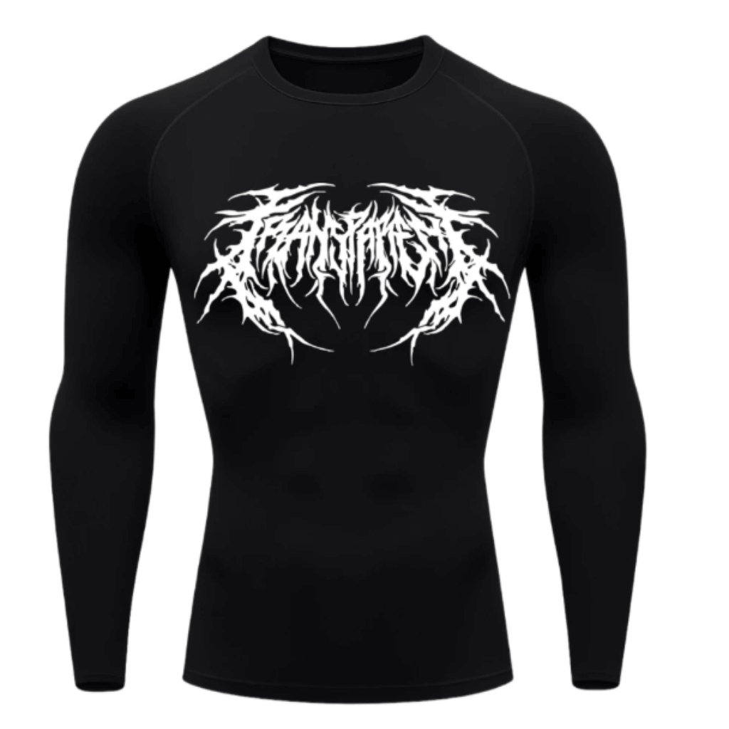 Camiseta Térmica Cyber Venom Tribal Manga Longa Proteção UV 50+