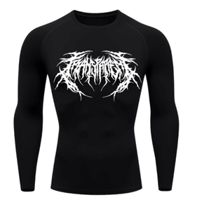 Camiseta Térmica Cyber Venom Tribal Manga Longa Proteção UV 50+