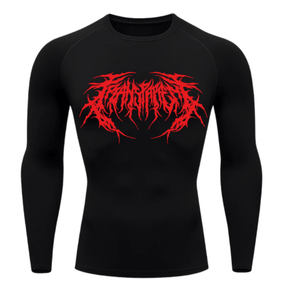 Camiseta Térmica Cyber Venom Tribal Manga Longa Proteção UV 50+