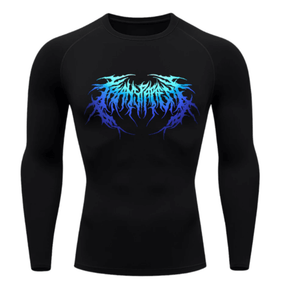 Camiseta Térmica Cyber Venom Tribal Manga Longa Proteção UV 50+