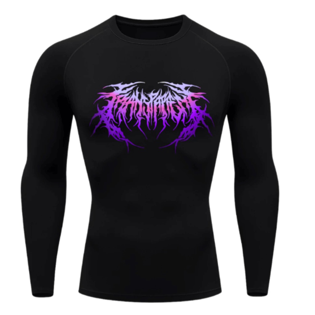 Camiseta Térmica Cyber Venom Tribal Manga Longa Proteção UV 50+