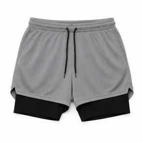 Short 2 em 1 Masculino Dry Fit com Bolso