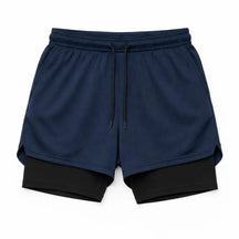 Short 2 em 1 Masculino Dry Fit com Bolso