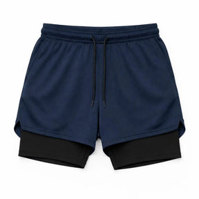 Short 2 em 1 Masculino Dry Fit com Bolso