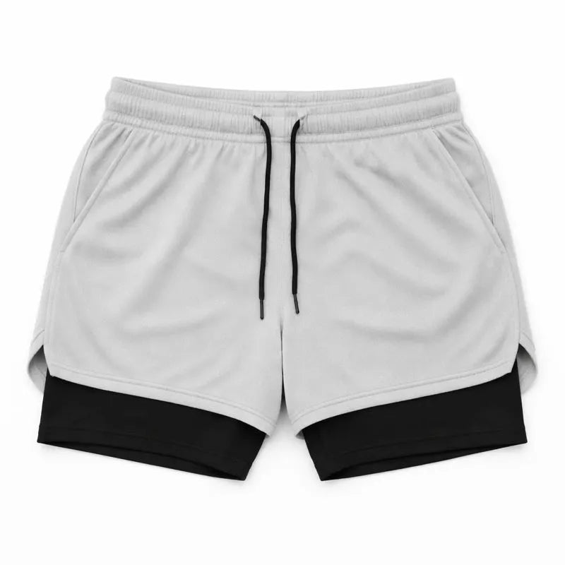 Short 2 em 1  Dry Fit com Bolso