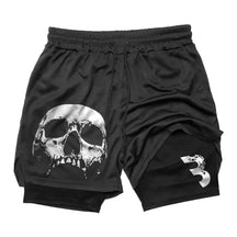 Short 2 em 1 Caveira Dark Pro Fit